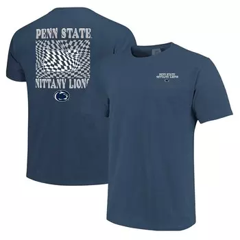 Женская темно-синяя футболка-талисман в клетку Penn State Nittany Lions Comfort Colours Image One, цвет Pst Navy