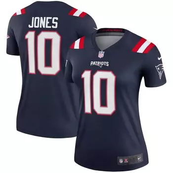 Женская темно-синяя майка Nike Mac Jones New England Patriots Legend Nike