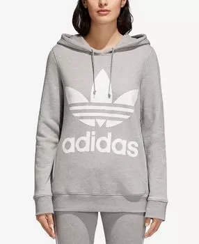Женская толстовка с капюшоном adicolor trefoil, xs-4x adidas, мульти