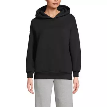 Женская толстовка с капюшоном Lands End Modern Fit Lands' End, черный