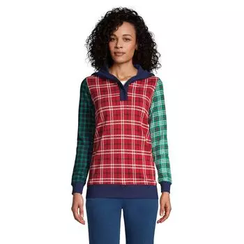 Женская толстовка с капюшоном на пуговицах Lands' End Serious Sweats Lands' End