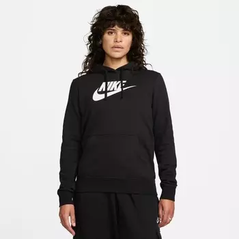 Женская толстовка спортивная клубная из флиса Nike, черный
