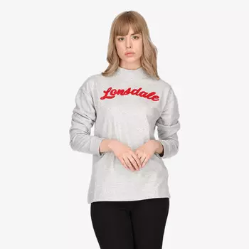 Женская толстовка в стиле ретро Lonsdale, серый