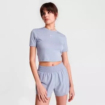 Женская укороченная футболка Nike Essential, фиолетовый
