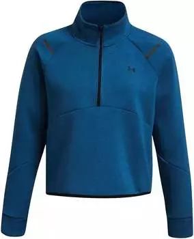 Женская укороченные флисовые толстовка Under Armour с молнией 1/4