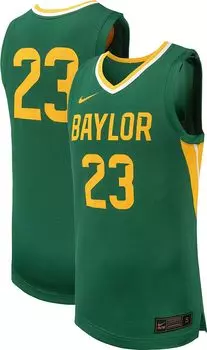 Женская зеленая баскетбольная майка Nike Baylor Bears #23