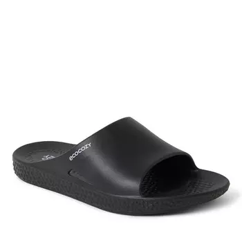Женские экологически чистые комфортные шлепанцы Dearfoams EcoCozy, черный