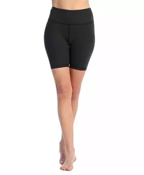 Женские байкерские шорты с высокой посадкой American Fitness Couture, черный
