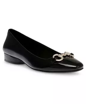 Женские балетки Cora на заказ Anne Klein, цвет Black Patent