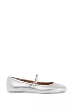 Женские балетки Gianvito Rossi Carla, серебряный