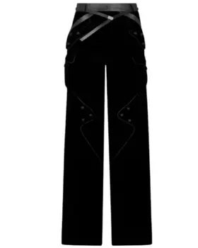 Женские бархатные брюки-карго Tom Ford черного цвета