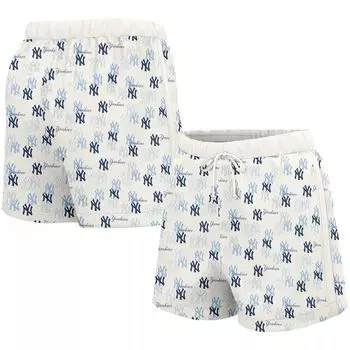 Женские белые шорты Lusso New York Yankees Marge
