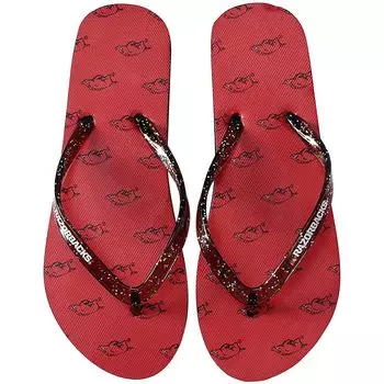 Женские блестящие вьетнамки FOCO Arkansas Razorbacks