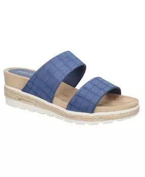 Женские босоножки Maryann на танкетке Easy Street, цвет Denim Croco