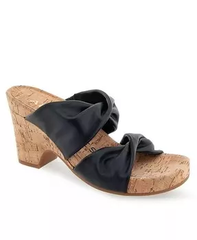 Женские босоножки Mercer на танкетке Aerosoles, черный