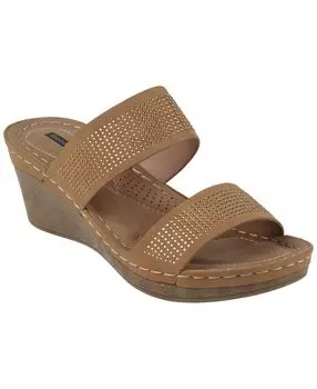 Женские босоножки на танкетке Madore с украшением GC Shoes