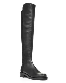 Женские ботфорты 5050 Bold выше колена Stuart Weitzman, цвет Black