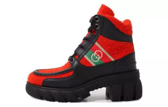 Женские ботильоны GUCCI, red