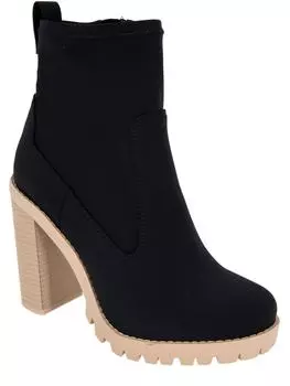 Женские ботильоны Pella с круглым носком и молнией BCBGeneration, цвет black neoprene
