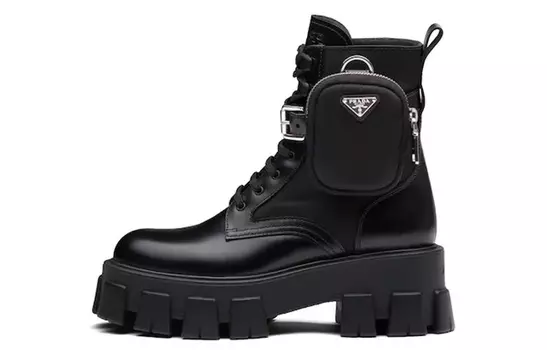 Женские ботинки Prada Monolith, черный