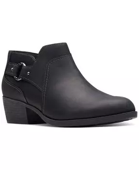 Женские ботильоны с пряжками Charleton Grace до щиколотки Clarks, черный