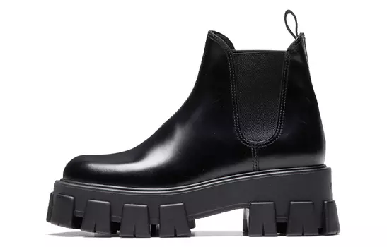 Женские ботинки челси Prada Monolith, черный