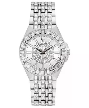 Женские часы Phantom с браслетом из нержавеющей стали, 32 мм Bulova, серебро