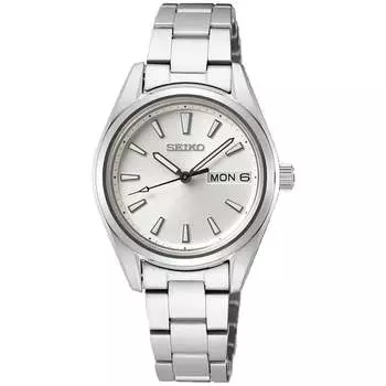 Женские часы Seiko Neo Classic с серебряным циферблатом