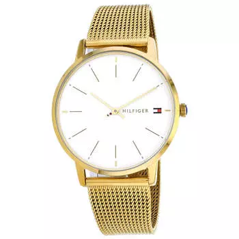 Женские часы Tommy Hilfiger с белым циферблатом