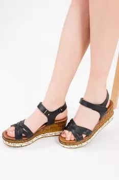 Женские черные сандалии Fox Shoes, черный