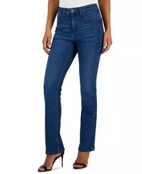 Женские джинсы bootcut с высокой посадкой и ширинкой спереди Anne Klein, мульти