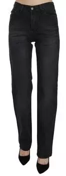 Женские джинсы Just Cavalli Washed High Waist Straight blue, черный