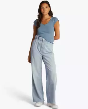 Женские джинсы paperbag с высокой талией Tommy Jeans, синий