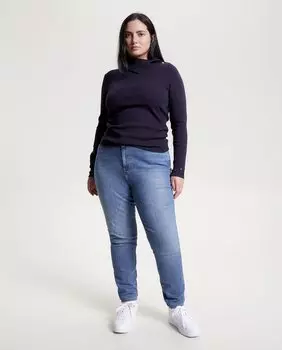Женские джинсы скинни с завышенной талией Tommy Hilfiger, синий