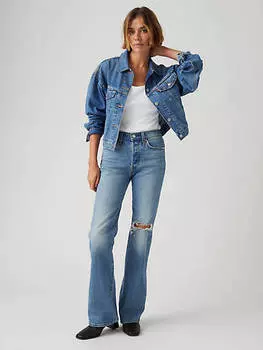 Женские джинсы Wedgie Bootcut Levi's, цвет Smudged Paint - Medium Wash