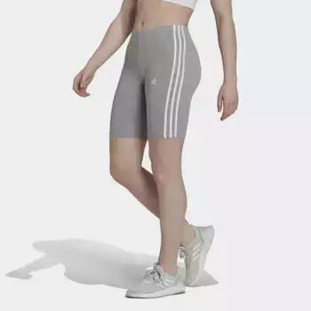 Женские Essentials Короткие колготки Adidas с 3 полосками, серый
