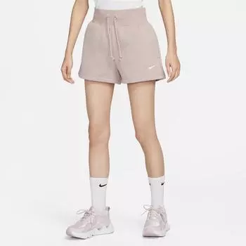 Женские флисовые шорты с высокой посадкой Nike Sportswear Phoenix, розовый