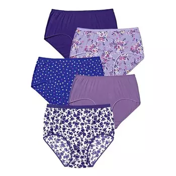Женские хлопковые трусы больших размеров Comfort Choice, 5 шт., цвет Ditsy