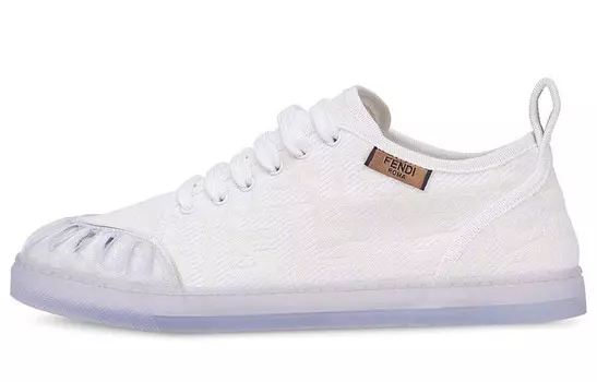 Женские холщовые туфли Fendi, белый
