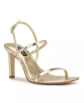 Женские классические босоножки на каблуке с квадратным носком Olah Nine West