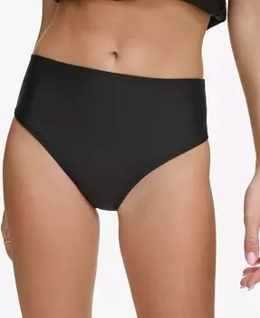 Женские классические плавки бикини со средней посадкой DKNY, черный