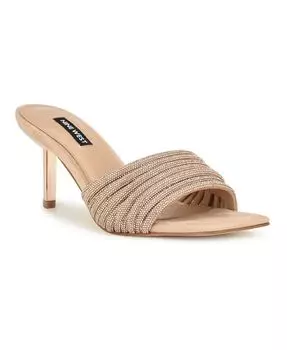 Женские классические сандалии без шнуровки с украшением Harbour Nine West, тан/бежевый
