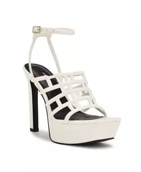 Женские классические сандалии Kelinda на шпильке с квадратным носком Nine West, белый