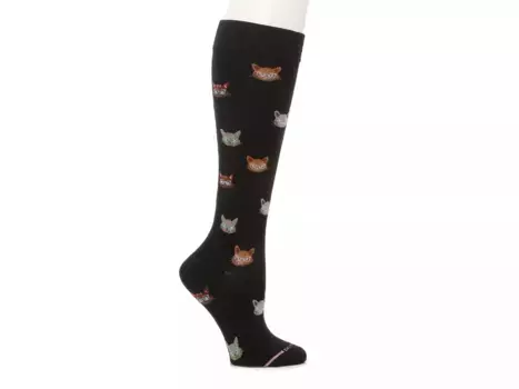 Женские компрессионные гольфы Cats in Glasses Dr. Motion, Black