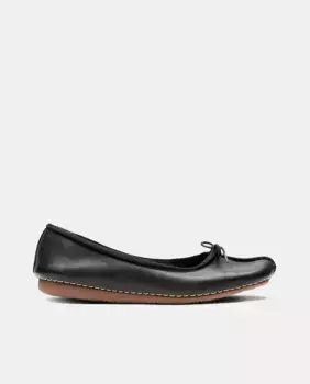 Женские кожаные балетки Freckle Ice на подошве TR Clarks, черный