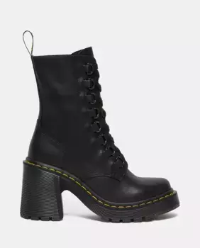 Женские кожаные ботильоны Chesney на блочном каблуке Dr. Martens, черный