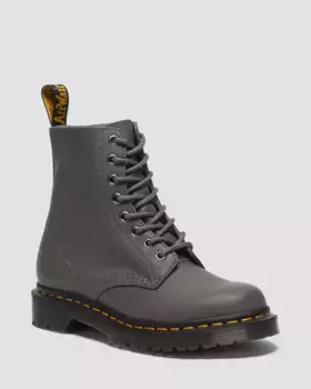 Женские кожаные ботинки Dr. Martens 1460 Virginia, цвет Gunmetal — Virginia