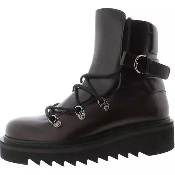 Женские кожаные ботинки Elimo Push On Ankle Salvatore Ferragamo, цвет ganache brown calf