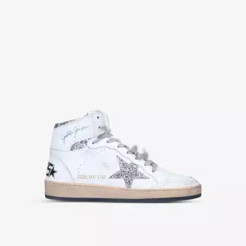 Женские кожаные кроссовки Mid Star 80185 Golden Goose, белый