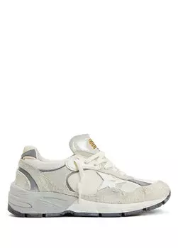 Женские кожаные кроссовки с белым логотипом Golden Goose